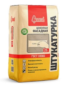 (Старатели) Штукатурка цементная "Фасадная" ГОСТ 25кг (63)