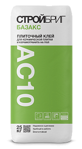 (Стройбриг) Клей для плитки Базакс АС10 25кг (60)